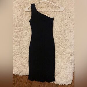 UO off shoulder black dress